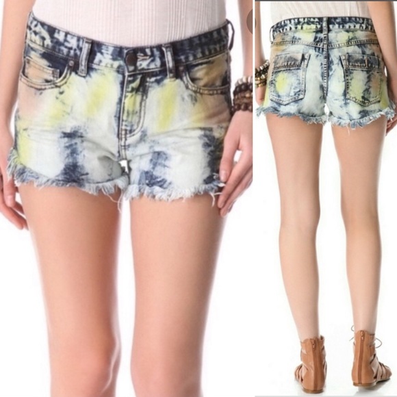 Free People | dyed fringe cutoff shorts daisy duke - Picture 1 of 8